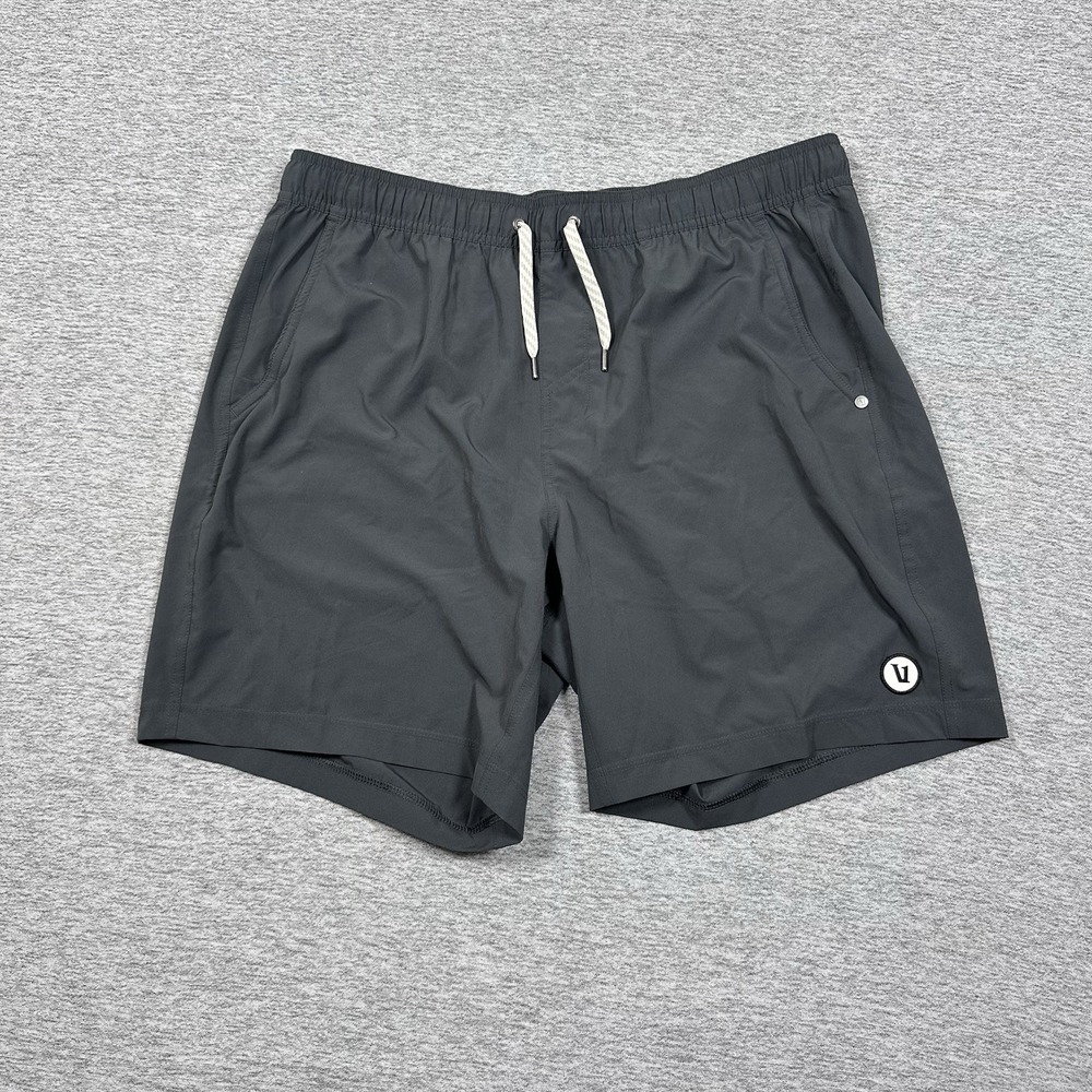 Vuori Athletic Shorts Mens XL Gray Kore Unlined Active 7'' Gym Running Fitness